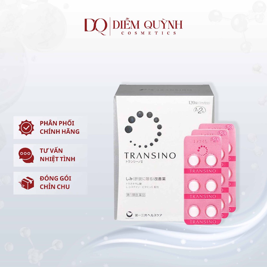 Viên uống transino 240v, 120v mờ nám tan nhàng, trắng da nhật bản