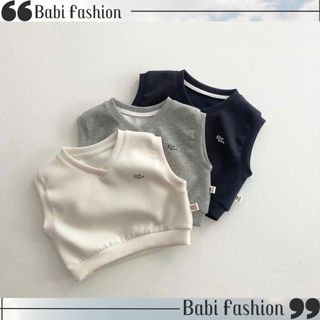  Áo Gile In Chữ Trước  Sau Lưng In Hình Con Gấu ,Chất Vải Cotton Thời Trang Dễ Thương Cho Bé Trai Bé Gái 
