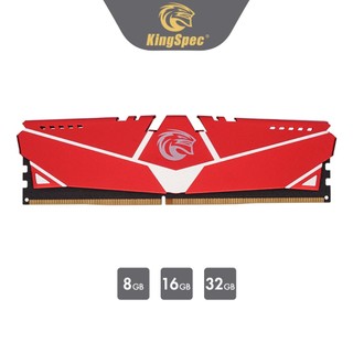  Bộ nhớ RAM KingSpec DDR4 PC 8GB   16GB   32GB   D4M Red - Series    - Hàng Chính Hãng 