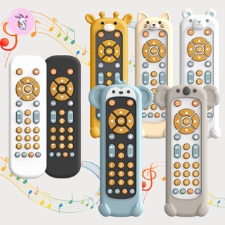 Đồ Chơi Điều Khiển TV Baby Remote Montessori - Phát Nhạc / Đèn, Nhiều Nút Bấm, Cho Bé Gặm Nướu