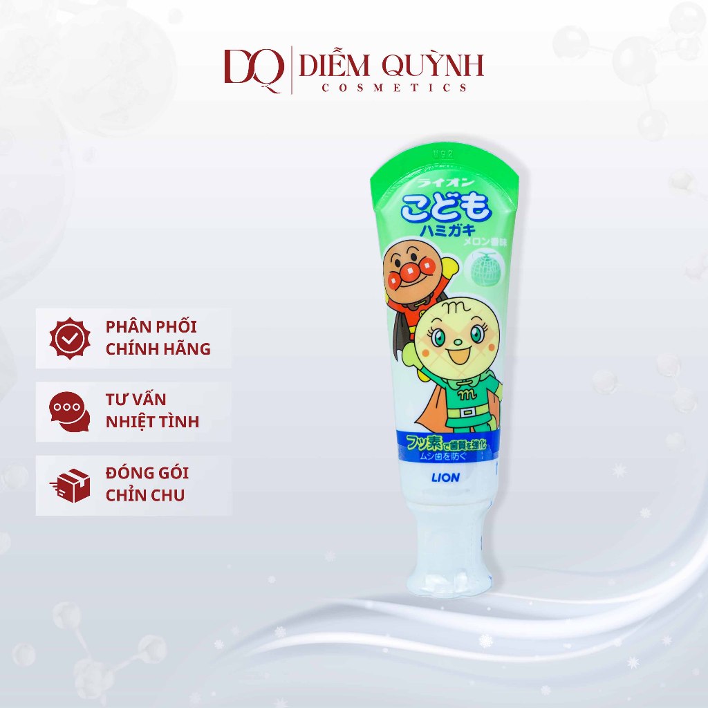 Kem Đánh Răng nuốt được Lion cho bé (nội địa Nhật)