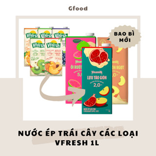 Vinamilk Vfresh Nước Ép Trái Cây 1L (Táo, Cam, Đào, Nho, Lựu Táo, Kiwi Táo, Cam Necta, Ổi)