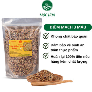 Hạt diêm mạch mix 3 màu - Quinoa Trắng, Đỏ, Đen nhập khẩu Peru
