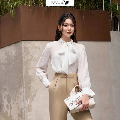 Áo sơ mi nữ Tencel Kose IVY moda MS 17M8849