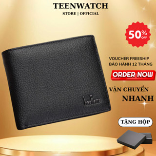 Ví Nam Da Bò cao cấp Chính Hãng Siêu Bền Đẹp | Bóp Nam Thời Trang Hàn Quốc - VB03