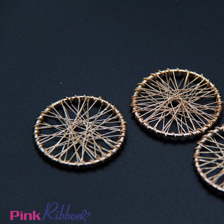 *[GIÁ 2 CÁI] Khoen tròn quấn kẽm 3cm dùng trang trí may mặc, phụ kiện thời trang, phụ liệu may mặc, phụ kiện tóc, DIY,
