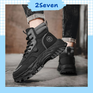Giày Nam Cao Cổ Boots Martin phong cách bụi phố - Đế cao su mềm , êm hack dáng - 2Seven - GH63