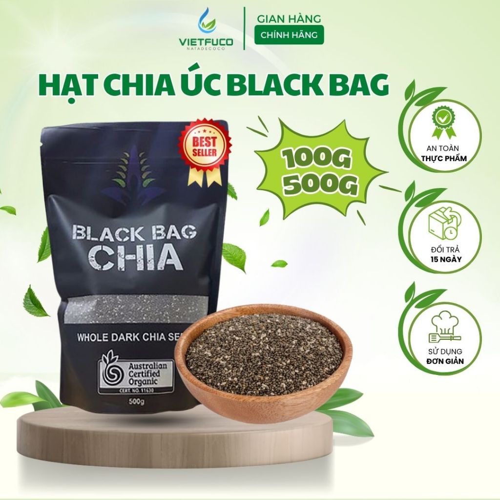 Hạt Chia Black Bag Chia - Giảm Cân Healthy Giàu Dinh Dưỡng Tốt Cho Sức Khỏe