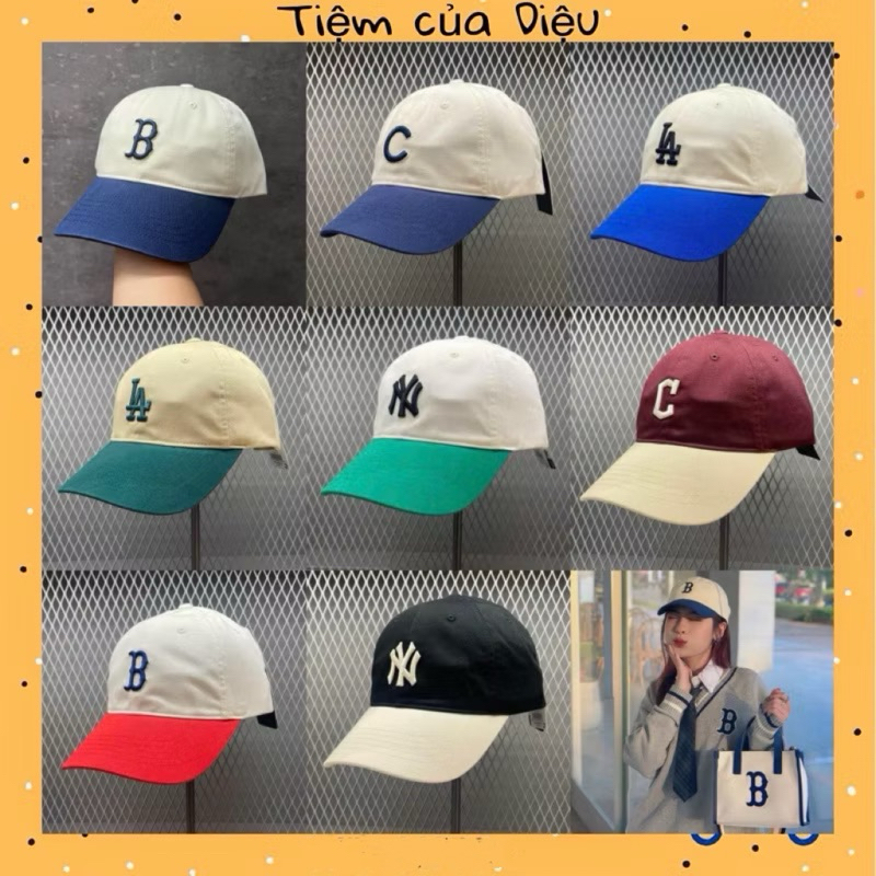 [Chính Hãng] Mũ Nón MLB bóng chày unisex Basic Color Block Unstructured  Style Code: 3ACP3303N