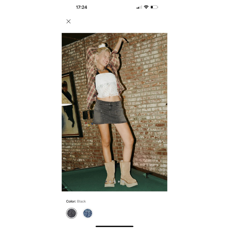 [ BDG Urban Outfitters - skirt Jeans ] - Chân Váy Jeans Denim Wash Dye Siêu đẹp