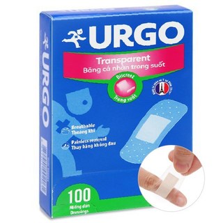 Băng cá nhân URGO [Vải - Trong suốt - Bản lớn ít thấm nước]
