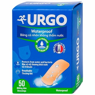 Băng cá nhân URGO [Vải - Trong suốt - Bản lớn ít thấm nước]
