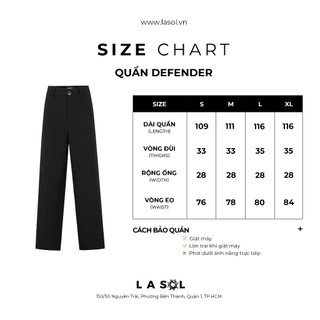 Quần tây cotton lạnh ống đứng Defender La Sol