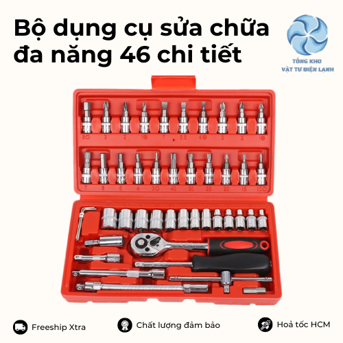 Bộ Đồ Nghề 46 Món Bộ Dụng Cụ Sửa Chữa Đa Năng 46 Chi Tiết