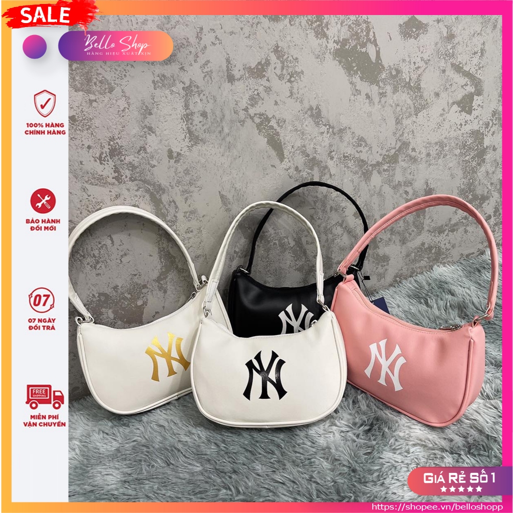 Túi Đeo Vai Kẹp Nách MLB Big Logo Solid Hobo Bag B460
