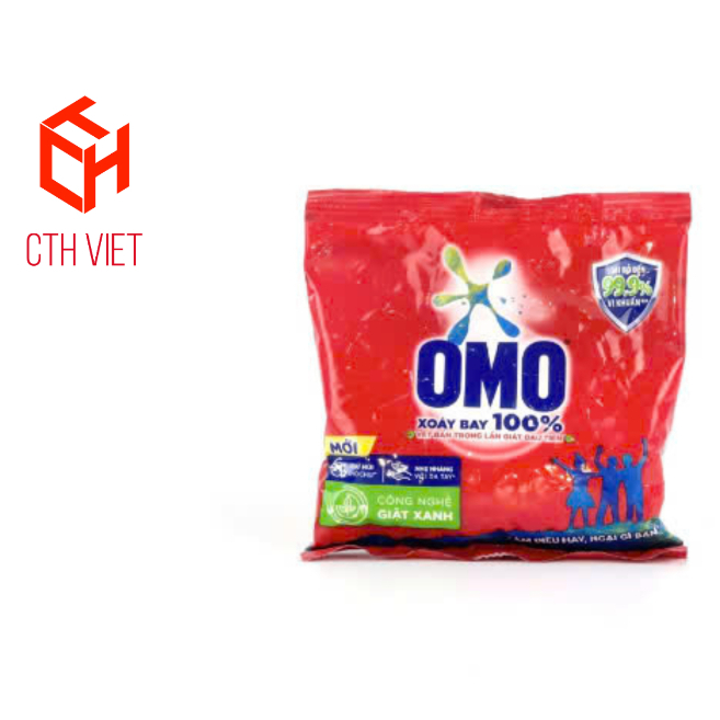 1 Túi Bột giặt OMO 100g gói nhỏ gọn TIỆN LỢI dùng cho Công ty, Văn phòng, Du lịch, Cắm Trại, Picnic,Homestay