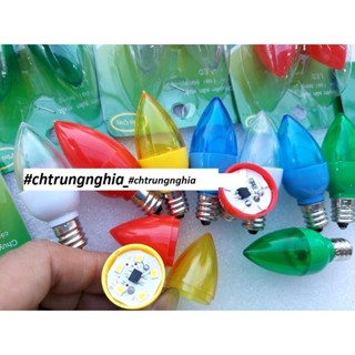 VỈ 2 Bóng đèn LED Trái Ớt Đèn Quả nhót gắn bàn thờ - Loại tốt