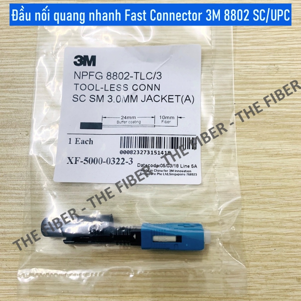 Bộ 10 Cái Đầu nối quang nhanh Fast Connector 3M 8802 SC/UPC