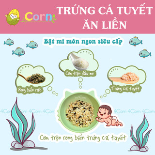 Trứng cá tuyết ăn liền Tarako - Nhật Bản - Cho bé 12m+