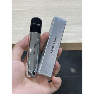 (Ảnh test thật) Son bóng mlbb có tint dưỡng môi lâu trôi Pinky Focus vỏ bạc sang chảnh