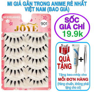 Lông mi giả gân trong 5 cặp JOYE kiểu Anime, mắt ướt rẻ nhất thị trường (bao giá)