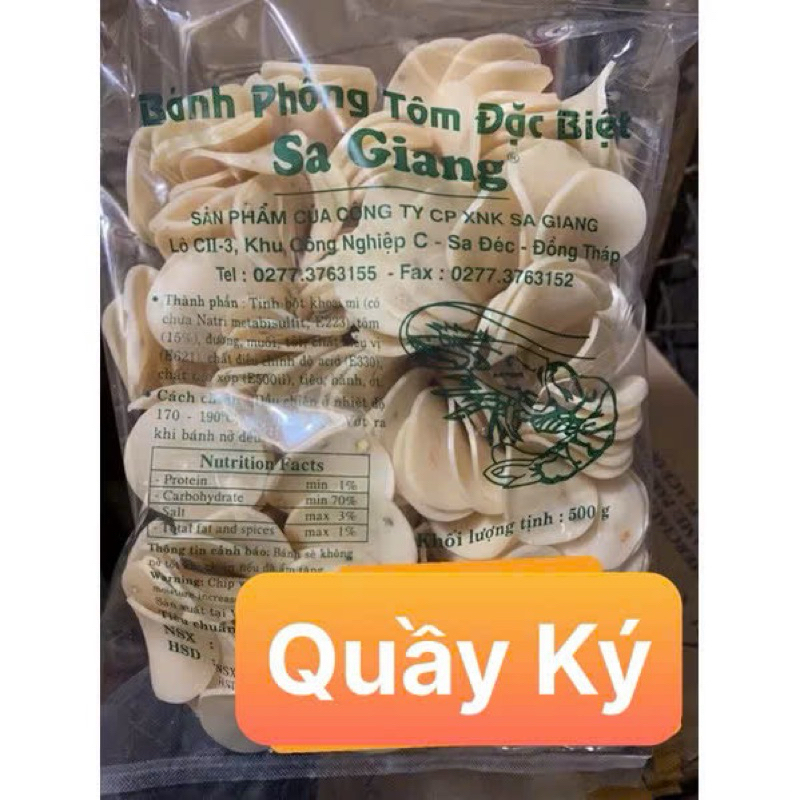 BÁNH PHỒNG TÔM SA GIANG 500G