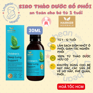 Date 2028 Siro giảm Ho Đờm bổ phổi Harker Herbals Children's Deep Lung Support New Zealand 150ml Hàng Air