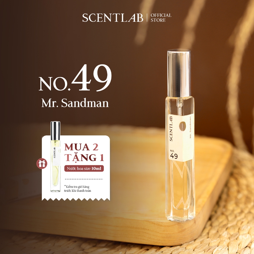 Nước Hoa Nam Scentlab No.49 Hương Gỗ Mr Sandman Tinh Dầu Thơm Lâu, Lưu Hương 8H Mini 10Ml , Vintage, Tinh Tế Lịch Lãm