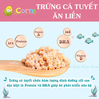 Trứng cá tuyết ăn liền Tarako - Nhật Bản - Cho bé 12m+