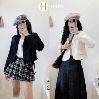  Áo Blazer Dài Tay Hari 2 Lớp Độn Vai phong cách 