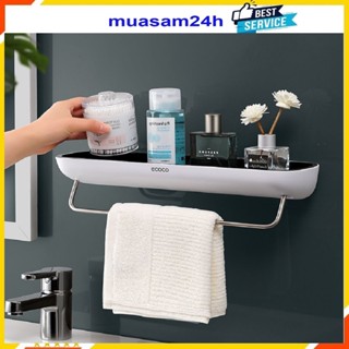 Giá Treo Khăn Nhà Tắm, Kệ Để Đồ Đa Năng ECOCO E1923, Kệ Phòng Tắm, Kệ Dán Tường Cao Cấp Muasam24h