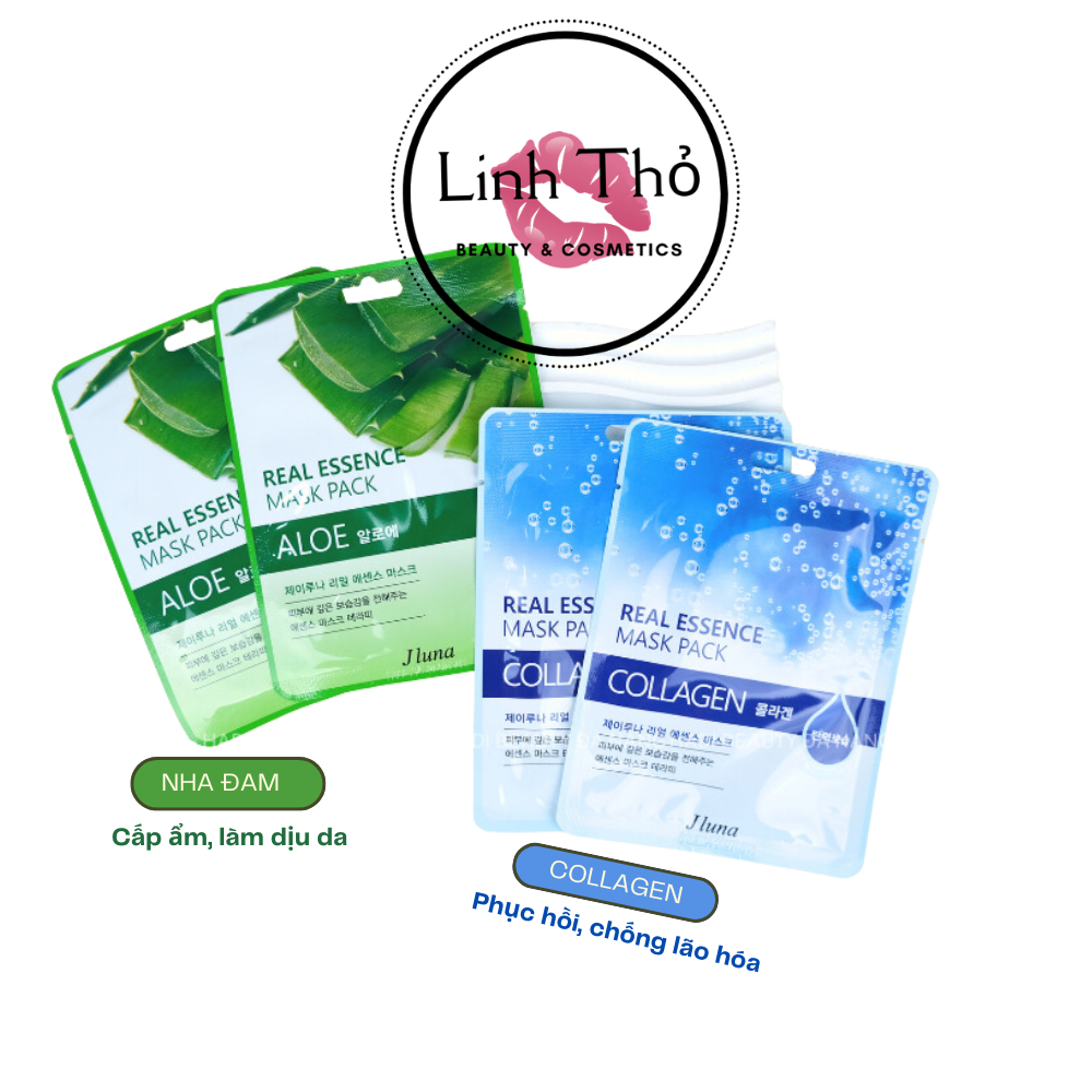 Mặt nạ Giấy Jluna Real Essence Mask Cấp Ẩm, Chống Lão Hóa 20ml