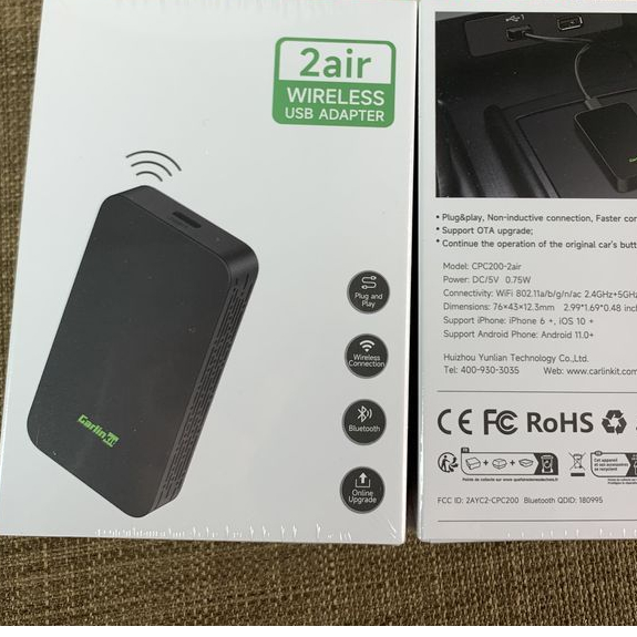 Bộ chuyển đổi Carlinkit 2Air Carplay Android Auto không dây cho xe ô tô CPC200-2AIR