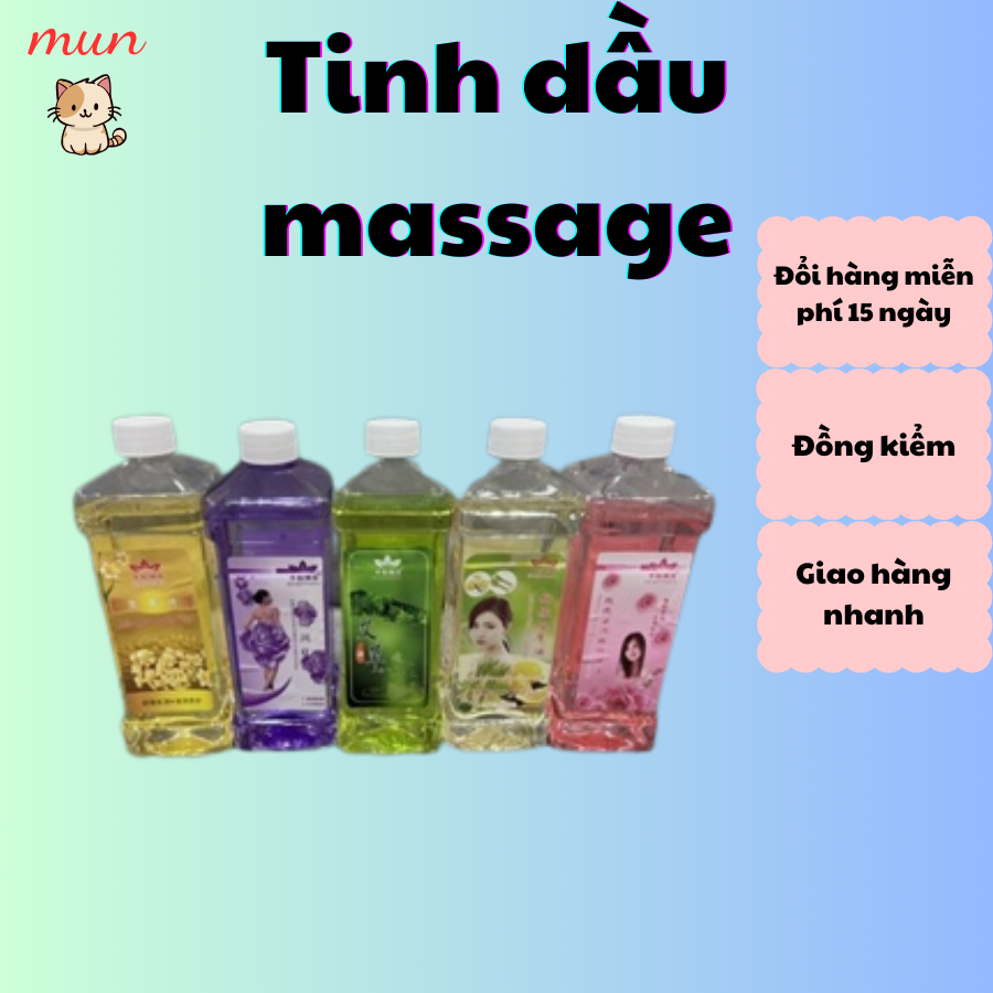Tinh dầu massa body nhiều mùi