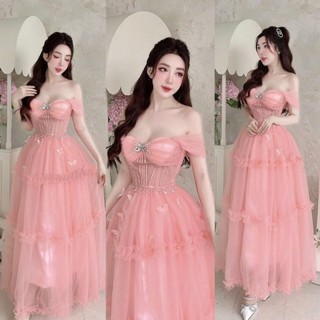 ✨ Đầm maxi tầng trễ vai✨ HÌNH THẬT - S/M/L