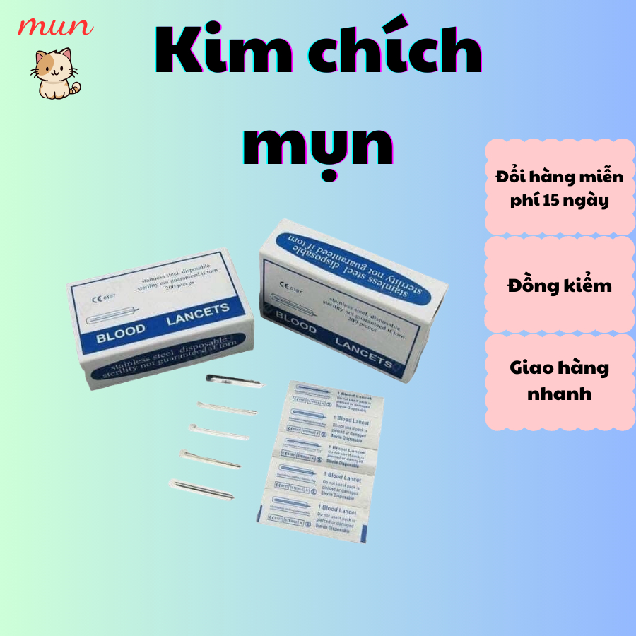 kim chích mụn hộp 200c