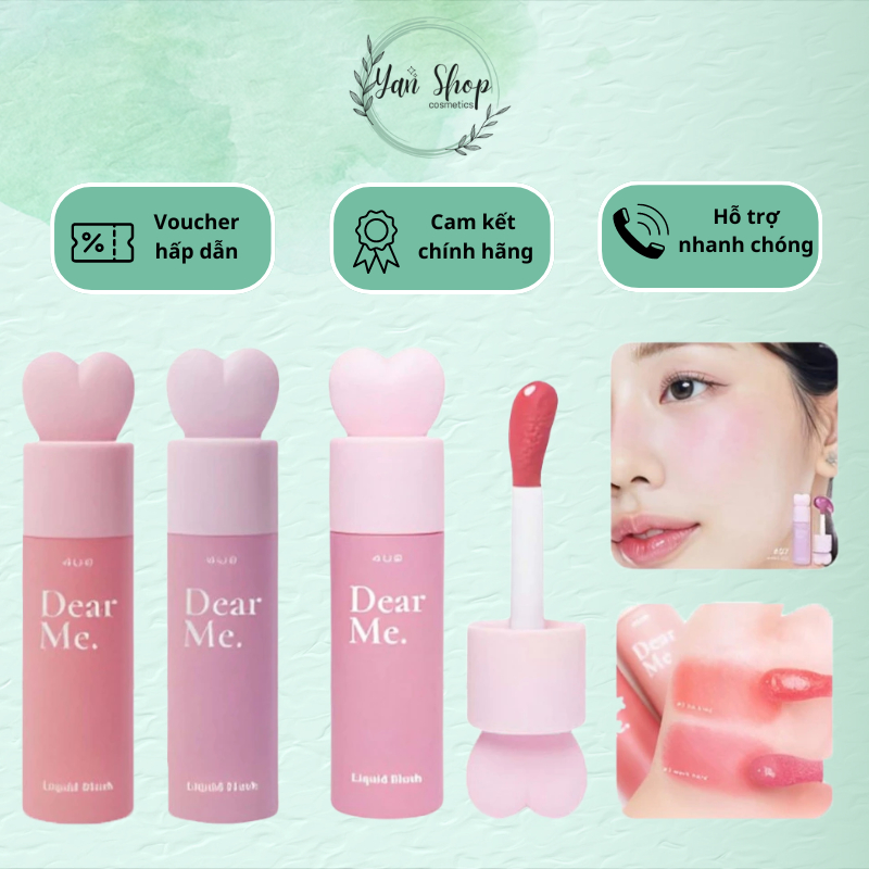 Má Hồng 4U2 Dạng Lỏng Nắp Trái Tim Dear Me Liquid Blush (3.7g)