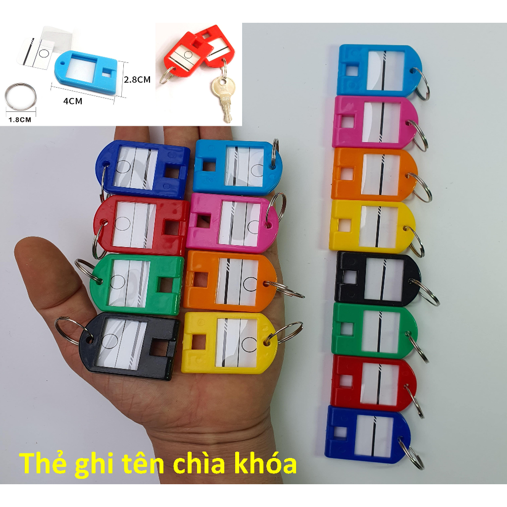Thẻ chìa khóa MK9 Móc khóa name tag Thẻ đánh dấu chìa khóa và ghi chú vali hành lý key tag mhb01