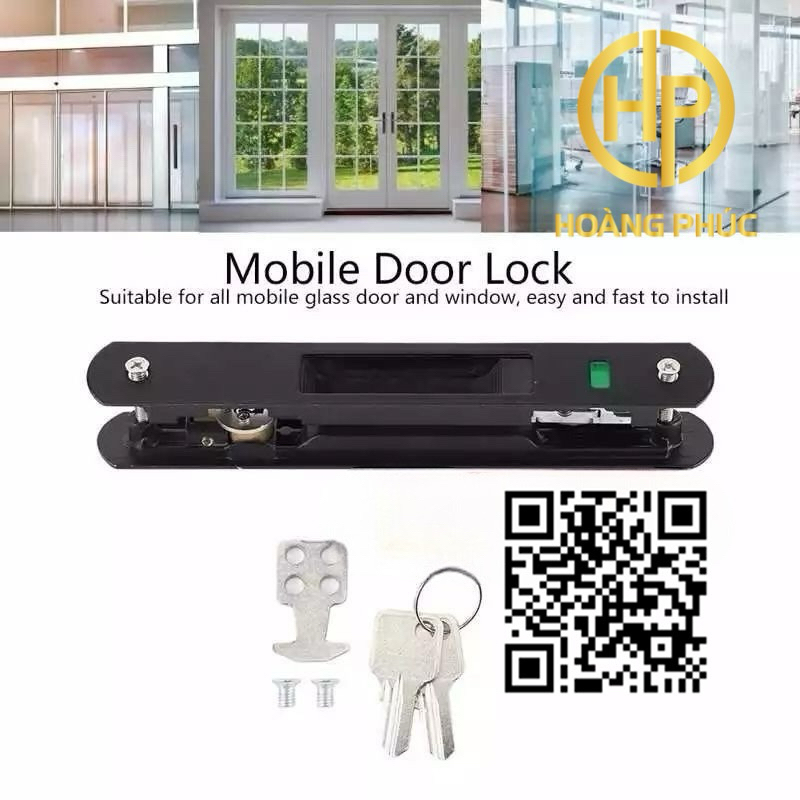 Khoá sập cửa lùa nhôm xingfa cao cấp