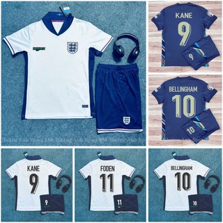  Bộ Quần Áo Bóng Đá Đội Tuyển Anh Euro 2024-Vải Polyester Thái Gai Lưới 