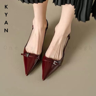 [ Hỏa Tốc ] Giày Cao Gót Búp Bê Nữ, Mũi Nhọn Sandal 3-5cm, Mẫu Mới Đẹp Sang, Đế Chống Trơn, Tự Tin Khi Đi Chơi Kyan054