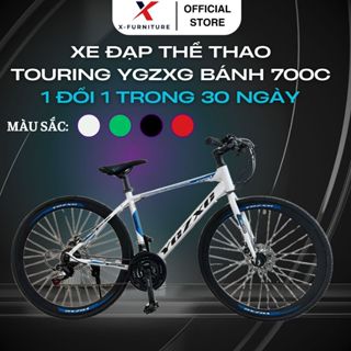 Xe Đạp Thể Thao YGZXG Xe Đạp Thể Thao Nam Nữ Màu Xanh Trắng Đen, Khung Hợp Kim Nhôm Cao Cấp Siêu Nhẹ 11,65kg - B08