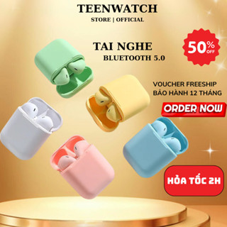 Tai Nghe Bluetooth J12 TWS 5.0 Không Dây Nghe Gọi Cảm Ứng Chạm Âm Thanh Sống Động | teenwatch | Tai nghe J12 Màu