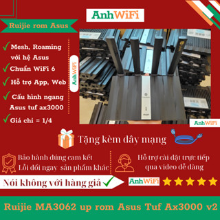 Bộ phát WiFi Ruijie Ax3000 đã nâng cấp rom Asus Tuf ax3000 ver 2 hỗ trợ Aimesh