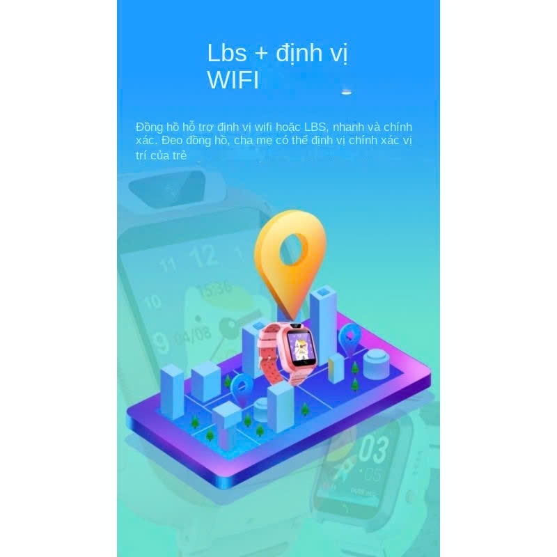 Đồng Hồ Thông Minh Định Vị GPS Trẻ Em Kid Watch W11 lắp sim kết nối 4G nghe gọi video call Bản mới 2024 bảo hành 6 tháng | BigBuy360 - bigbuy360.vn