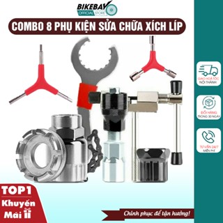[COMBO] Bộ combo 8 món sửa xe đạp chuyên dụng, Bộ sửa chữa sên, xích líp xe đạp đầy đủ - CBSC01