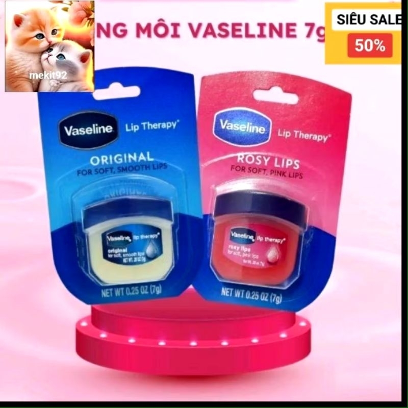 Sáp dưỡng môi Vaseline Lip Therapy 7gr