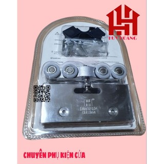 Bánh Xe Treo Máng Nhôm Cửa Lùa Kính Cường Lực Inox 304
