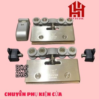 Bánh Xe Treo Máng Nhôm Cửa Lùa Kính Cường Lực Inox 304