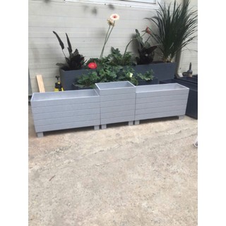 chậu trồng cây composite màu giả đá